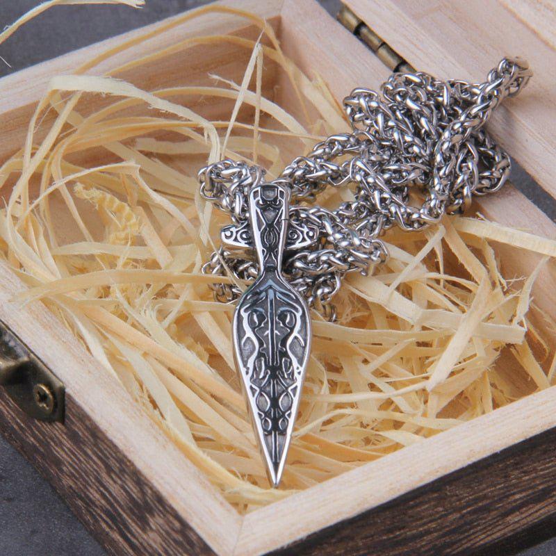 Gungnir Viking Spearhead Knotwork Necklace - Image 4