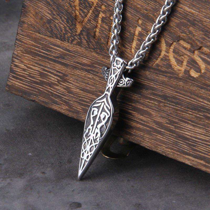 Gungnir Viking Spearhead Knotwork Necklace - Image 5