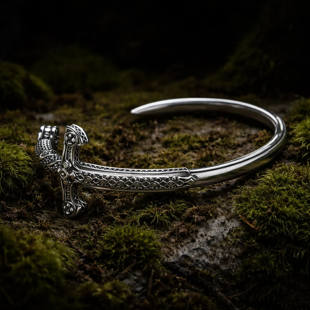 Viking Sword Bangle Bracelet