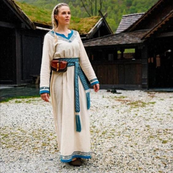 Viking Tie Belt for Ladies Dresses | Blue - Image 3