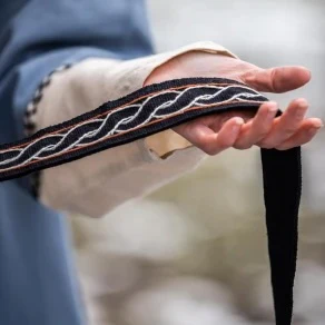 Viking Tie Belt for Ladies Dresses | Black - Image 5