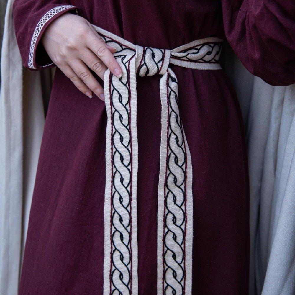 Viking Tie Belt for Ladies Dresses | Woven Design Natural Color - Image 3