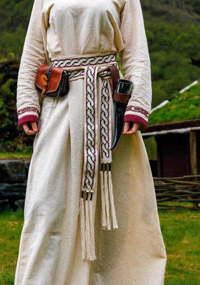Viking Tie Belt for Ladies Dresses | Woven Design Natural Color - Image 8