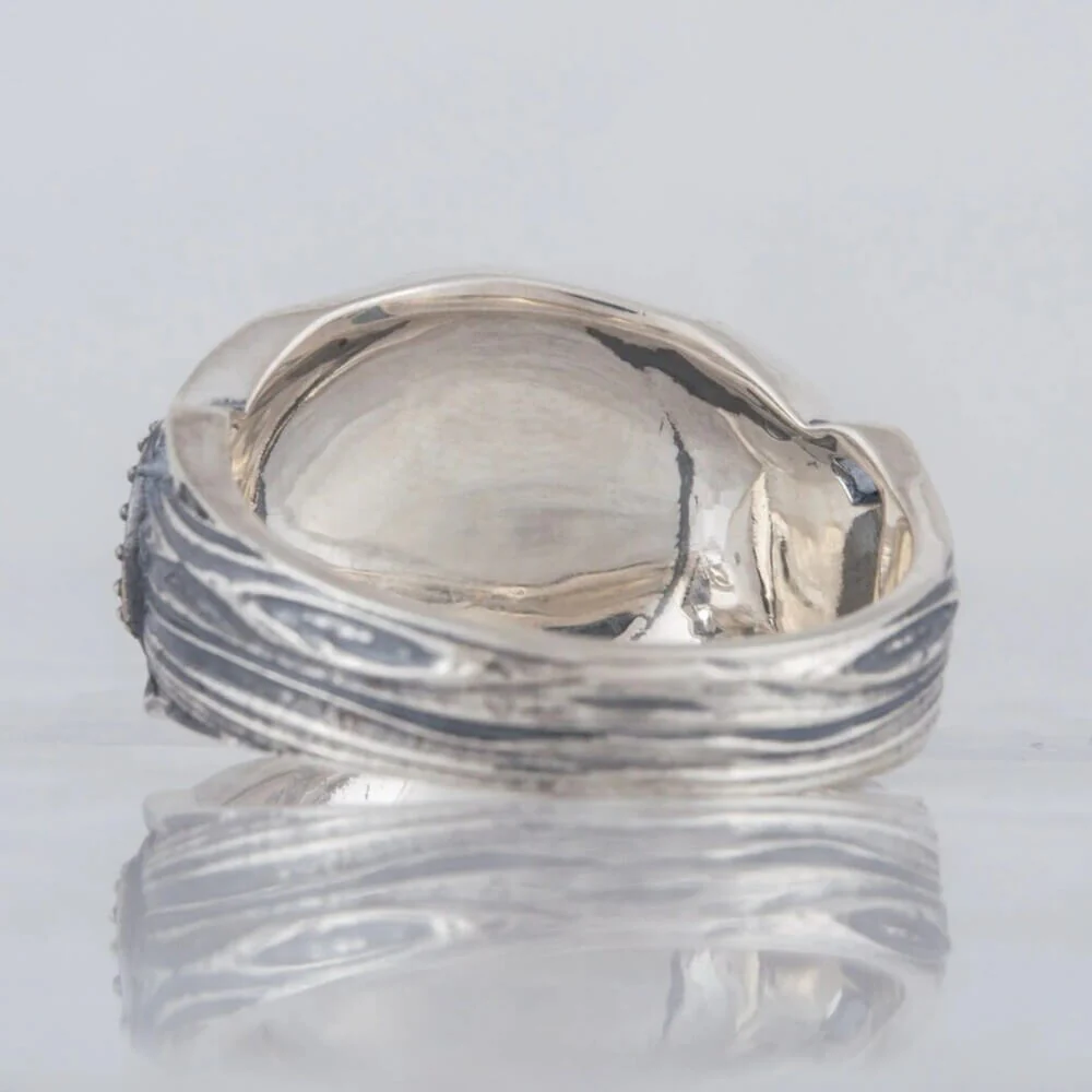 Viking Odin's Knot Valknut Ring Sterling Silver - Image 3