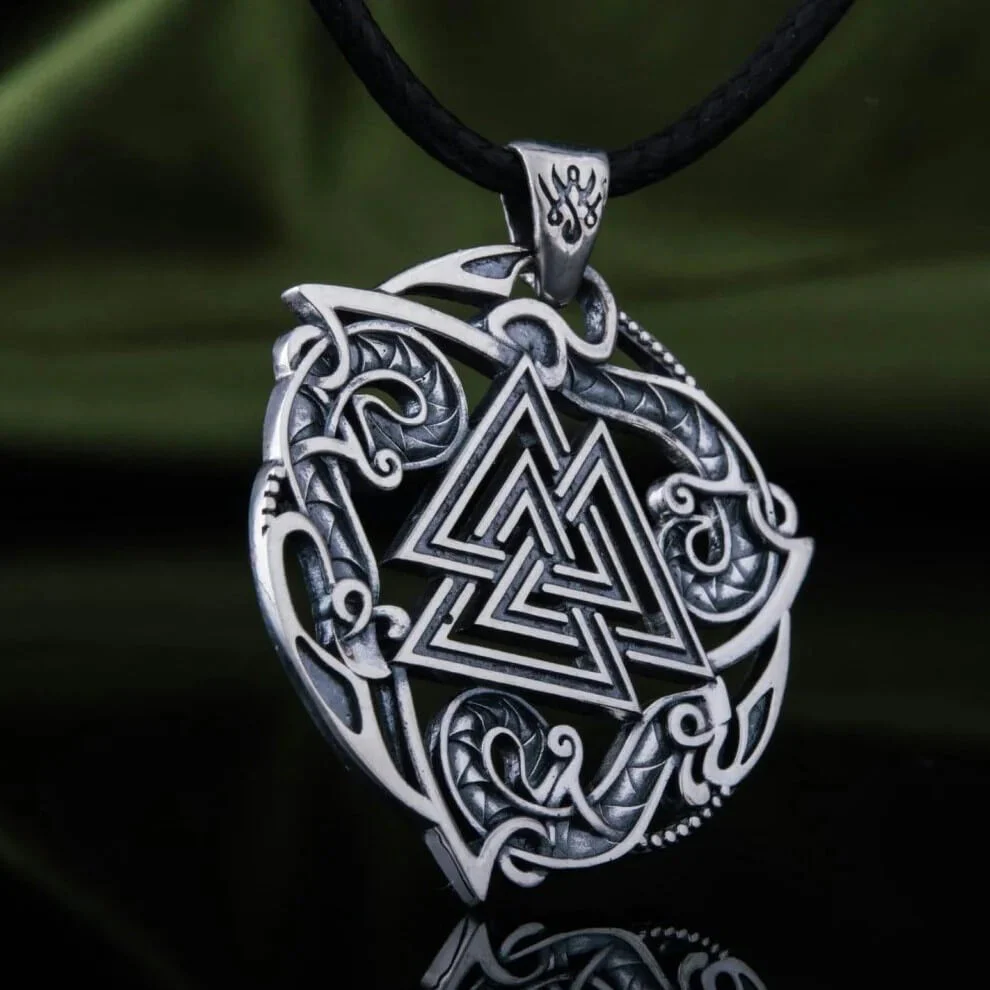 Viking Valknut Ornamental Necklace