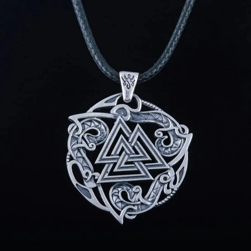 Viking Valknut Ornamental Necklace - Image 2