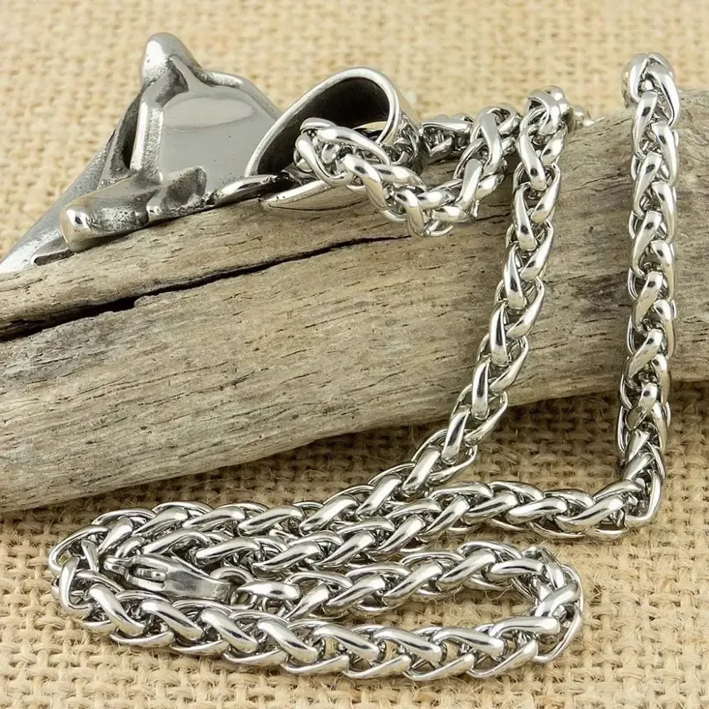 Viking Wolf Necklace | Darkened Steel | Witcher Inspired - Image 3