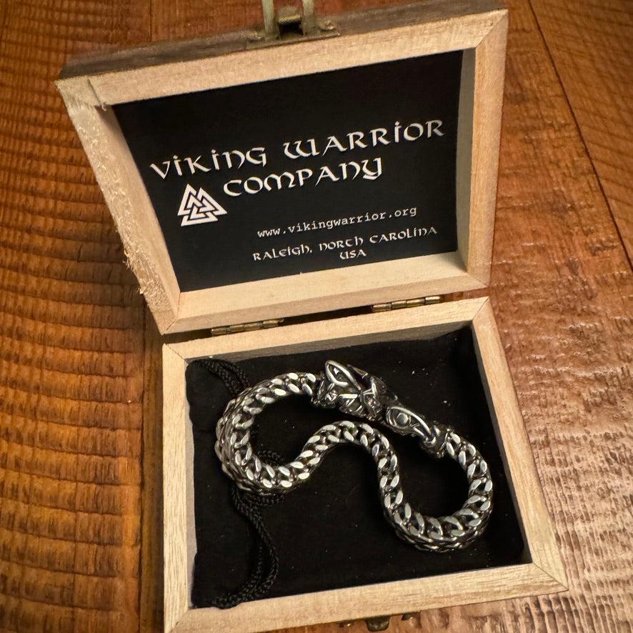 Fenrir Sun-Eater Wolf of Ragnarok Bracelet | Viking Steel Jewelry - Image 4