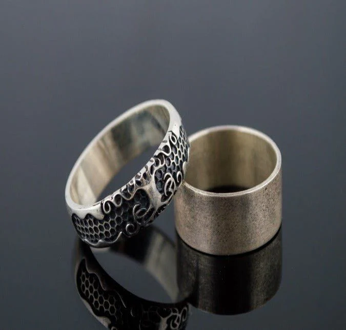 Yggdrasil Symbol Ring Sterling Silver Handmade Ring - Image 3