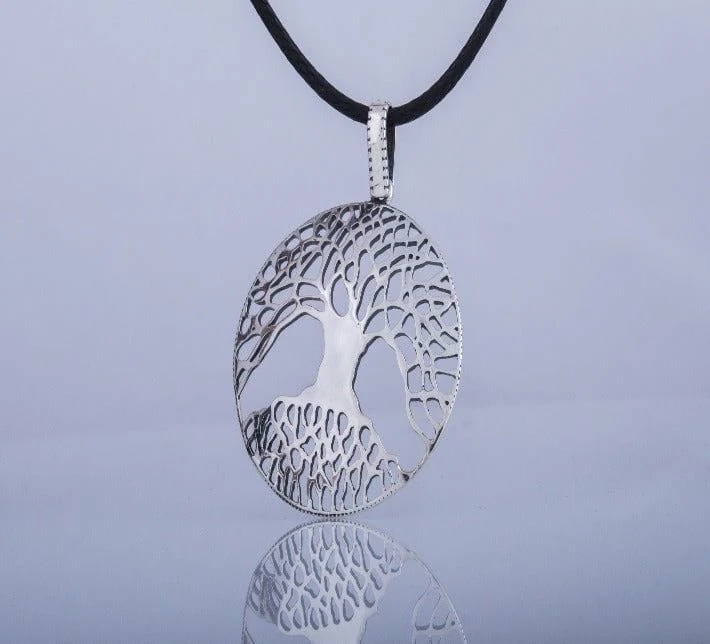 Yggdrasil The World Tree Sterling Silver Pendant Viking Necklace - Image 3
