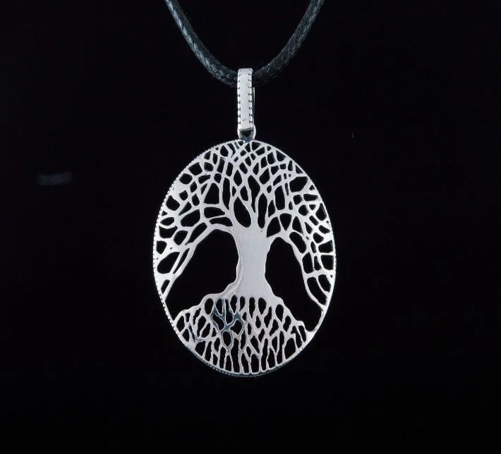 Yggdrasil The World Tree Sterling Silver Pendant Viking Necklace - Image 4