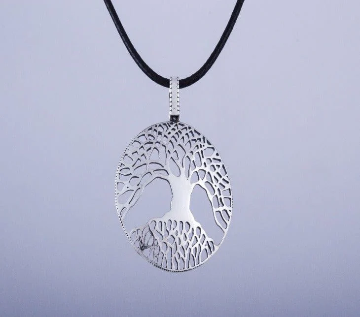 Yggdrasil The World Tree Sterling Silver Pendant Viking Necklace - Image 5